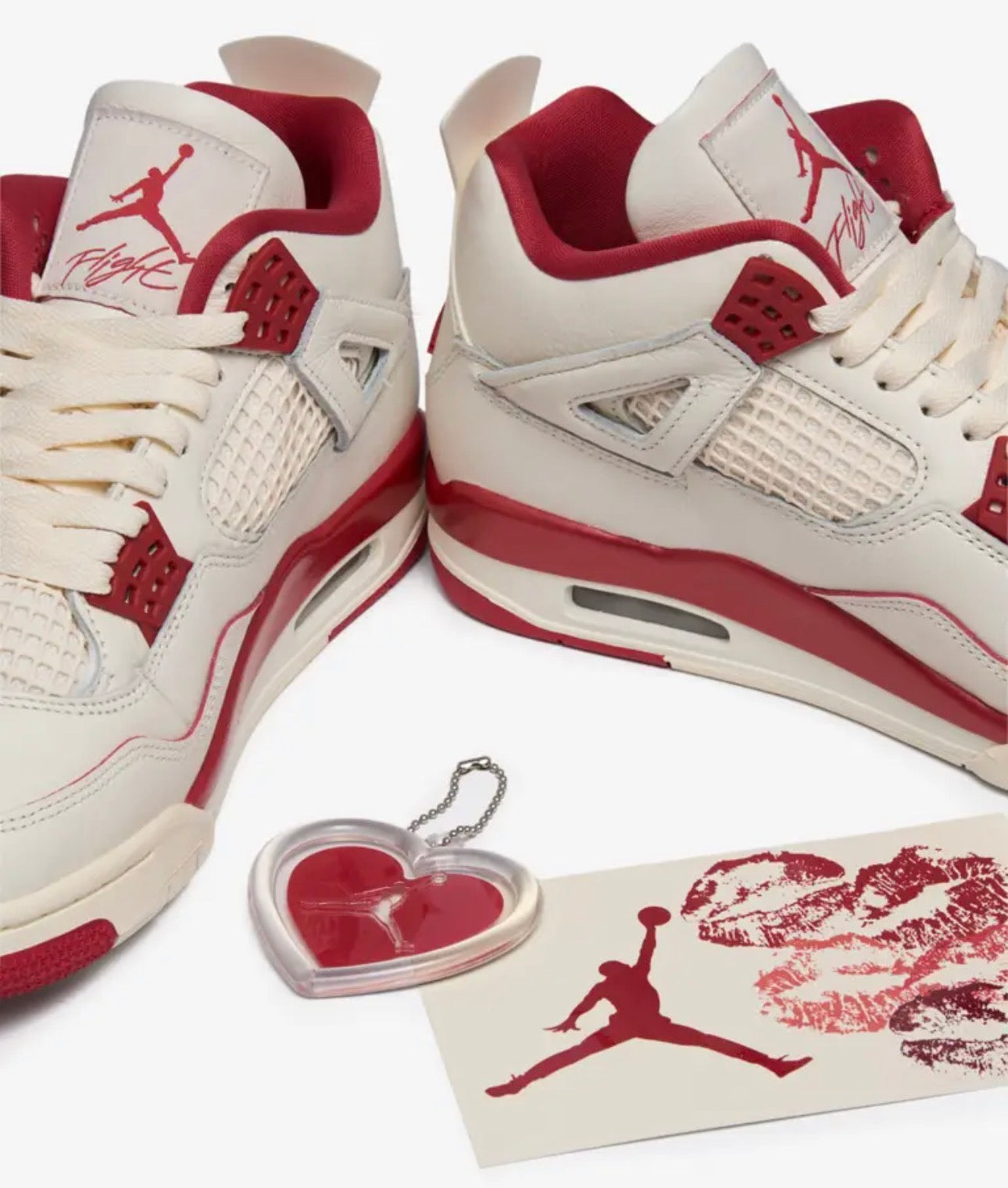 Air Jordan 4 Retro - Pale Ivory Red (Valentine Day 2026)