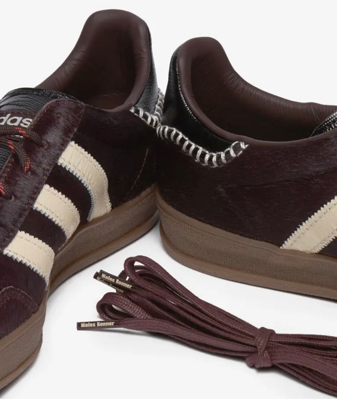 Adidas Gazelle Pony x Wales Bonner - Bourgogne