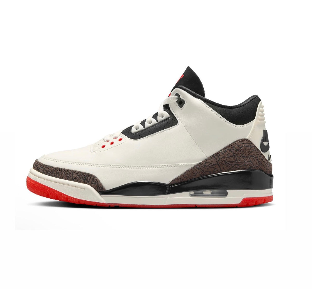 Air Jordan 3 Retro OG - Sail & Black Univesity Red