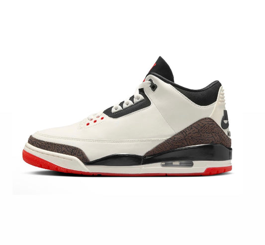 Air Jordan 3 Retro OG - Sail & Black Univesity Red